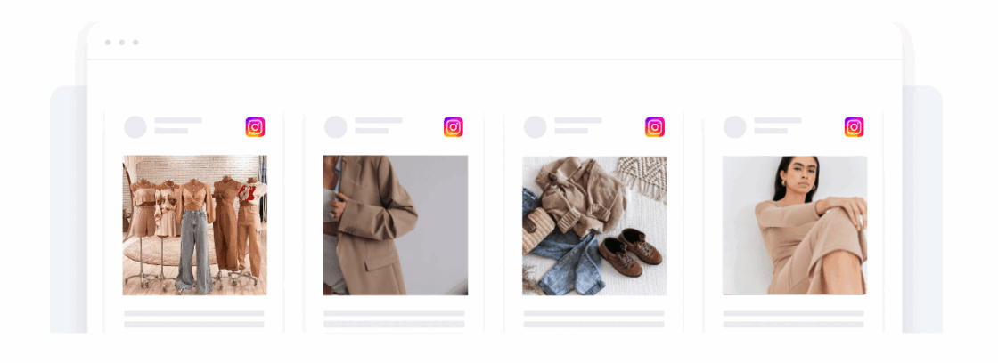 Social media wall for a brand